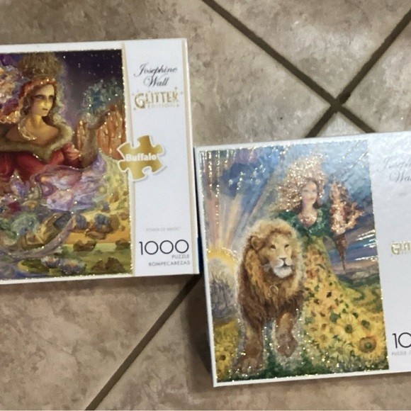 2 JOSEPHINE WALL 1000 PIECE PUZZLES GREAT GIFT FOR A BEGINNING COLLECTOR - Picture 1 of 4
